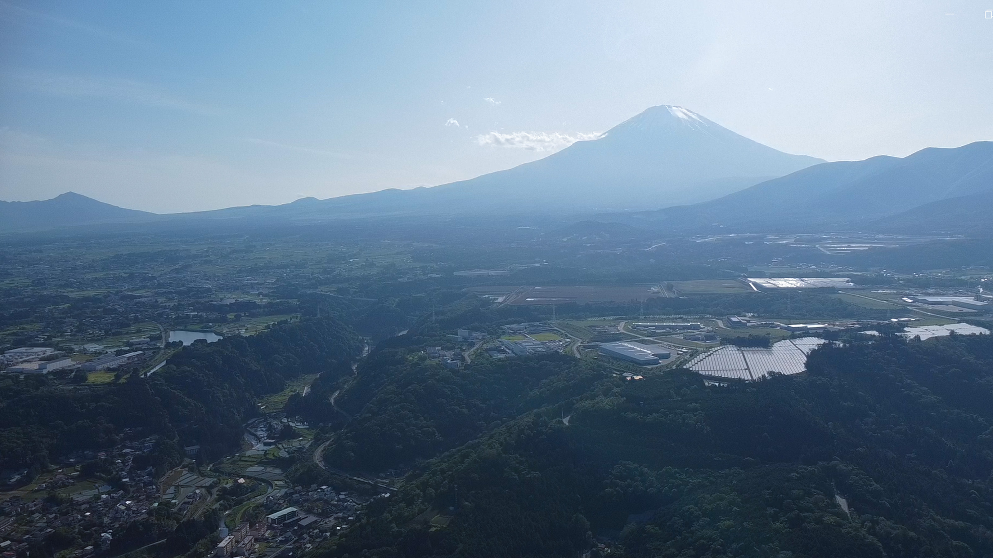 小山町や地域の風景を俯瞰した写真